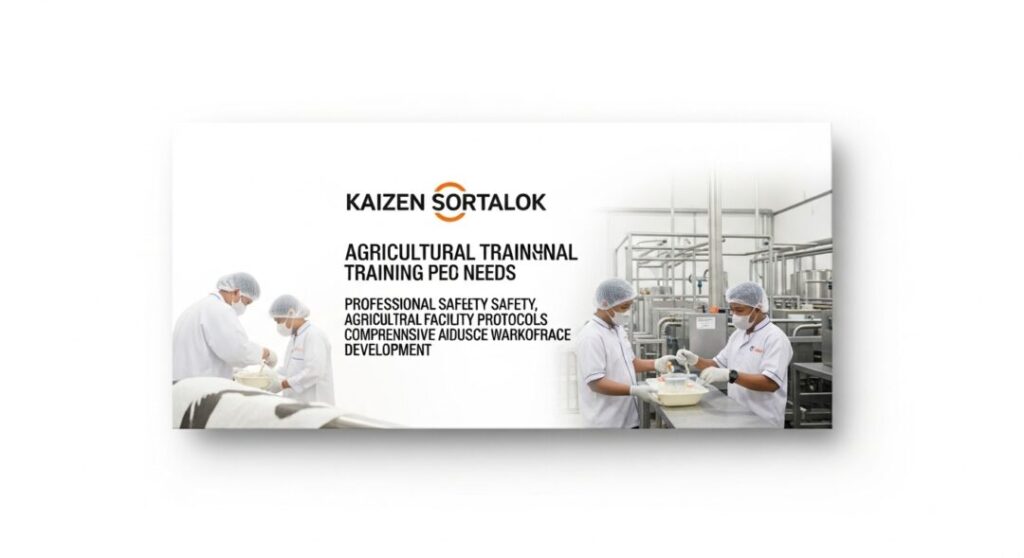 Karyawan pabrik pengolahan pangan sedang mengikuti pelatihan K3L dari Kaizen Sortalok untuk pengembangan tenaga kerja agrikultur di Boyolali. Dan inilah APAR Boyolali