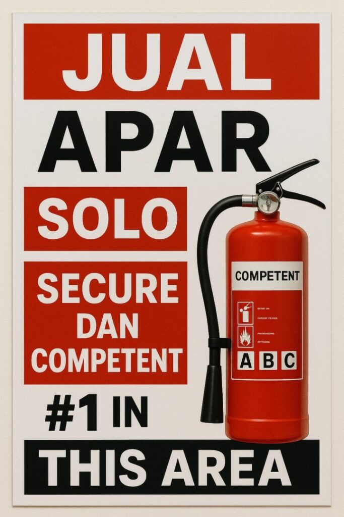 Jual APAR Solo oleh Kaizen K3, penyedia alat pemadam api ringan bersertifikat SNI dengan layanan isi ulang dan servis profesional di wilayah Solo Raya.