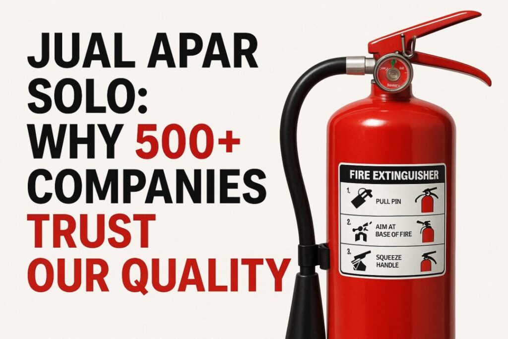 Jual APAR Solo oleh Kaizen K3, penyedia alat pemadam api ringan bersertifikat SNI dengan layanan isi ulang dan servis profesional di wilayah Solo Raya.
