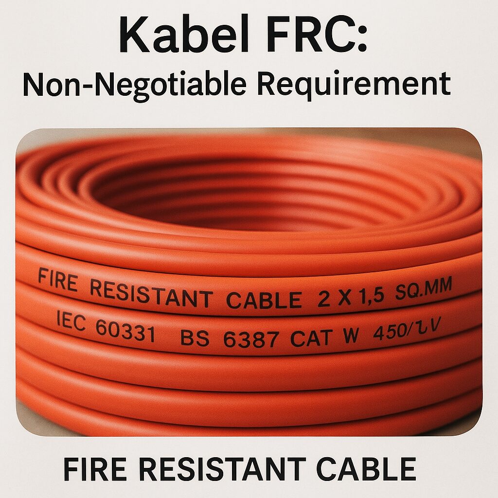 Kabel FRC fire resistant cable untuk instalasi tahan api oleh kontraktor fire alarm